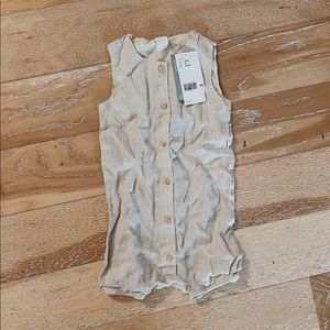 H&M linen beige onesie